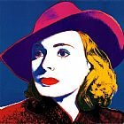 Andy Paintings - Ingrid with Hat by Andy Warhol